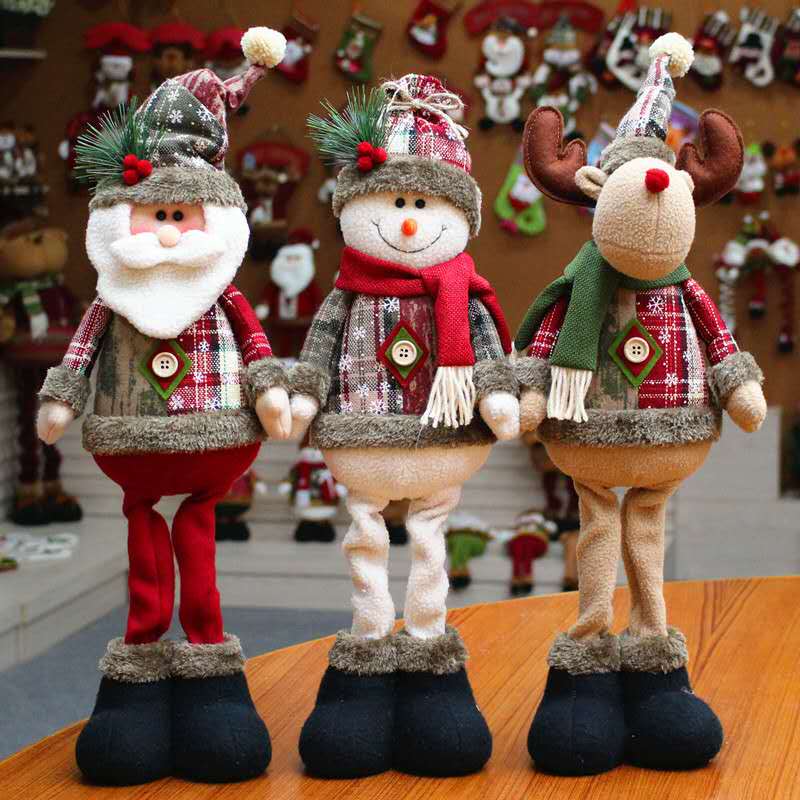 Nutcracker Figurine - Christmas Dolls Tree Decor Standing Santa,