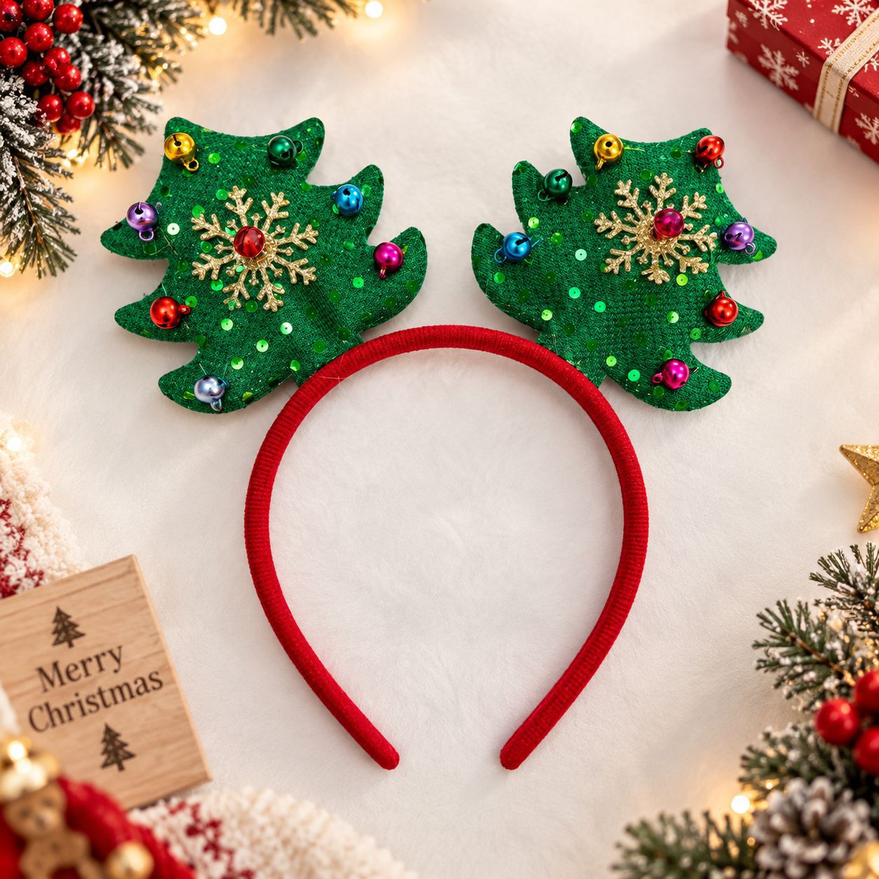 Christmas Headband Santa Hat P - огляд і ціна Reindeer Antlers Headband