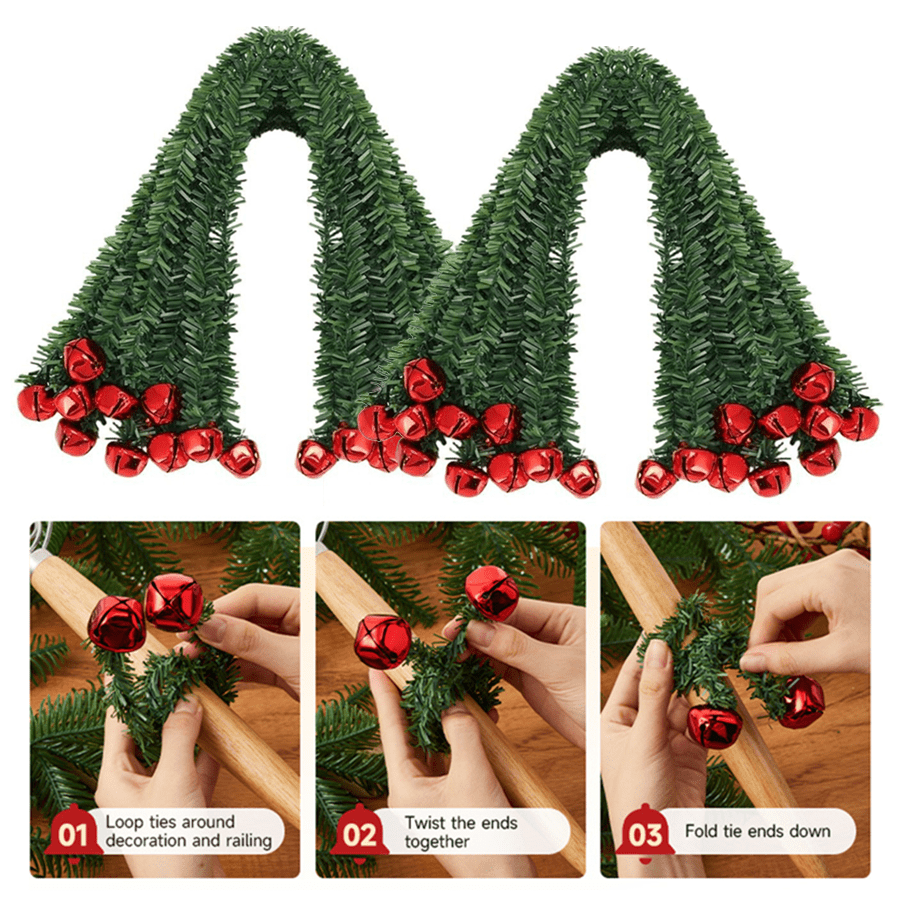 8/16pcs Festive Green Tinsel B - огляд і ціна Tinsel Garland Decoration