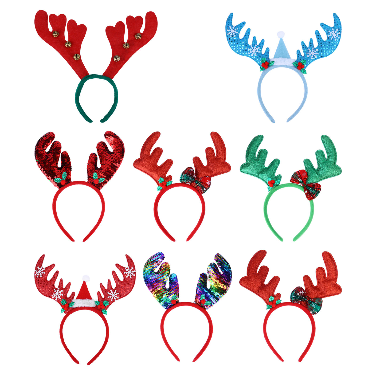 8 Pcs Antlers Headdress Pink H - огляд і ціна Reindeer Antlers Headband