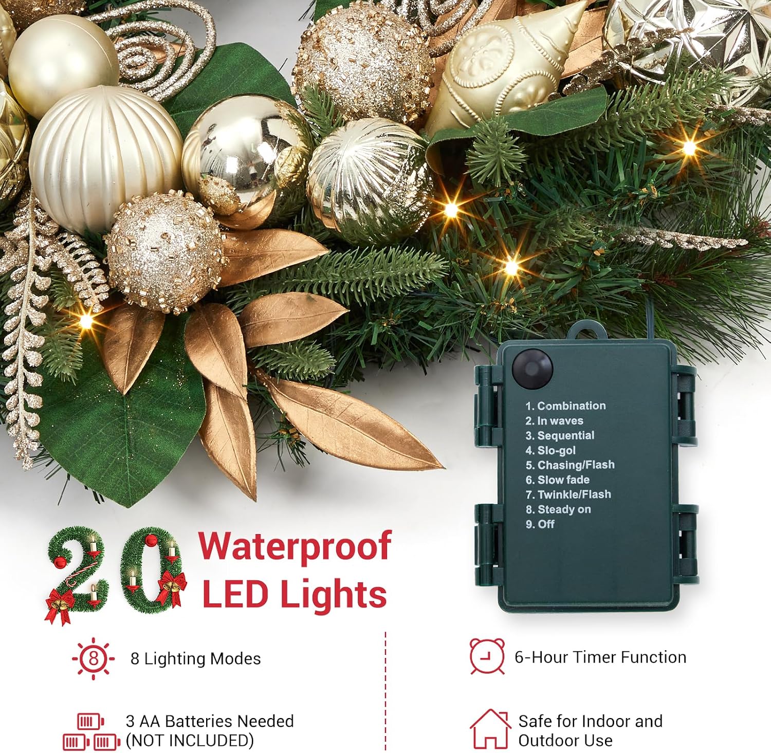 Garvee 6FT Christmas LED Ratta - огляд і ціна Led Fairy String Lights