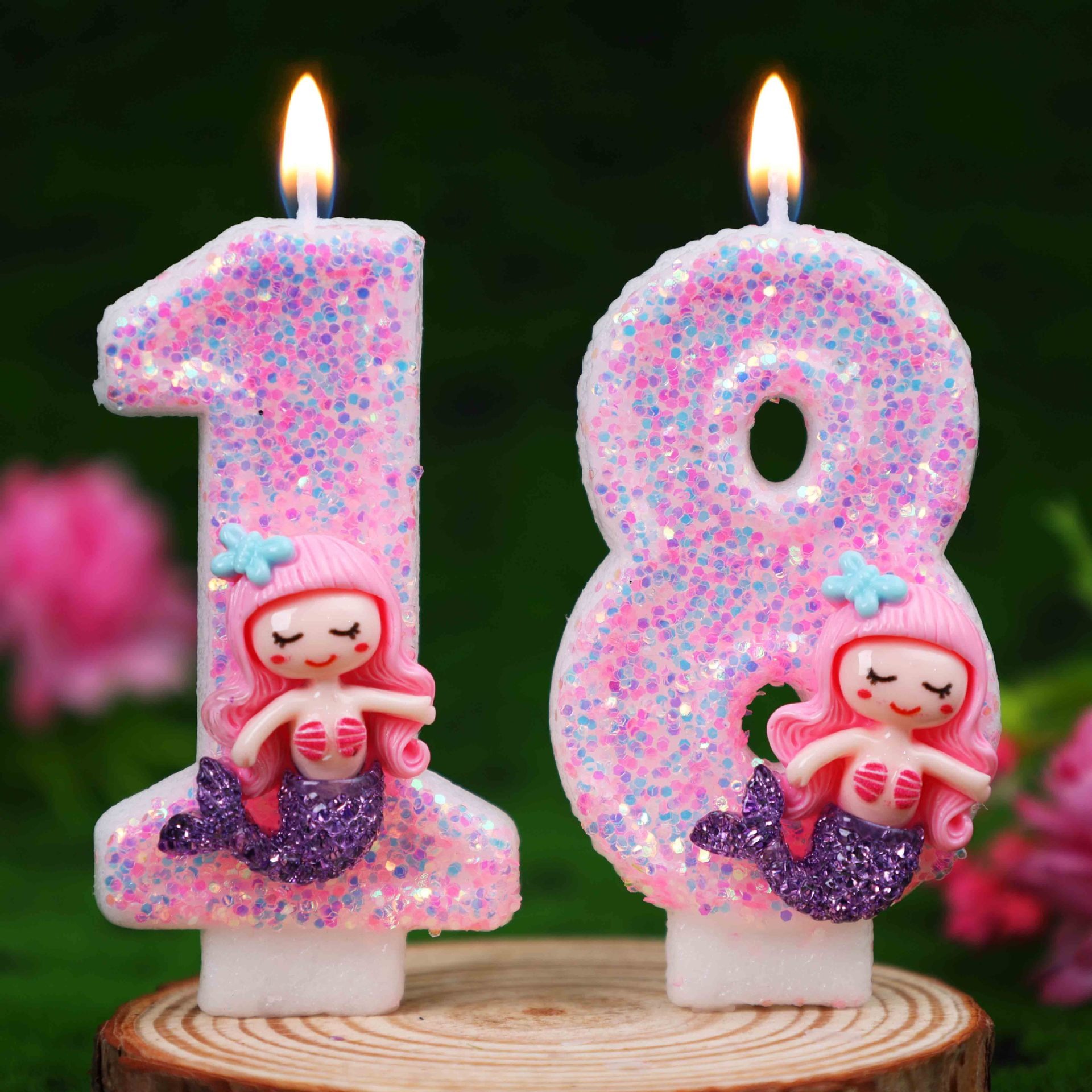 Creative Pink Mermaid 0-9 Digi - огляд і ціна Holiday Candle Set