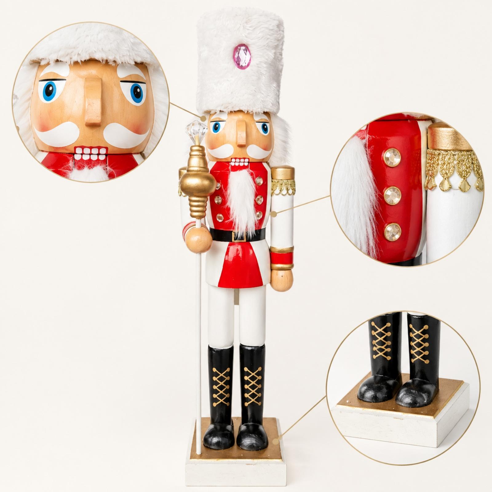 50 Cm Wooden Nutcracker Figuri - огляд і ціна Nutcracker Figurine