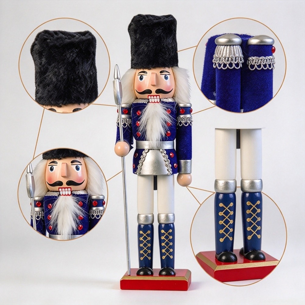 30cm Wooden Nutcracker For Fig - огляд і ціна Nutcracker Figurine