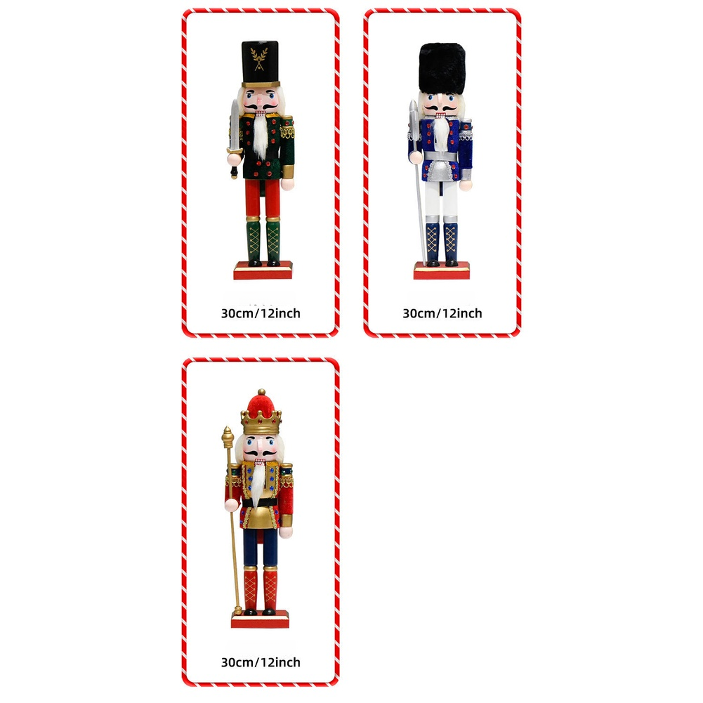 30cm Wooden Nutcracker For Fig - огляд і ціна Nutcracker Figurine