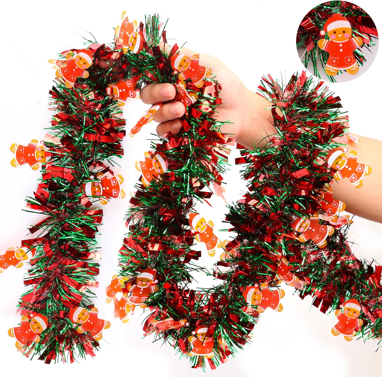 Christmas Garland Decorations  - огляд і ціна Tinsel Garland Decoration