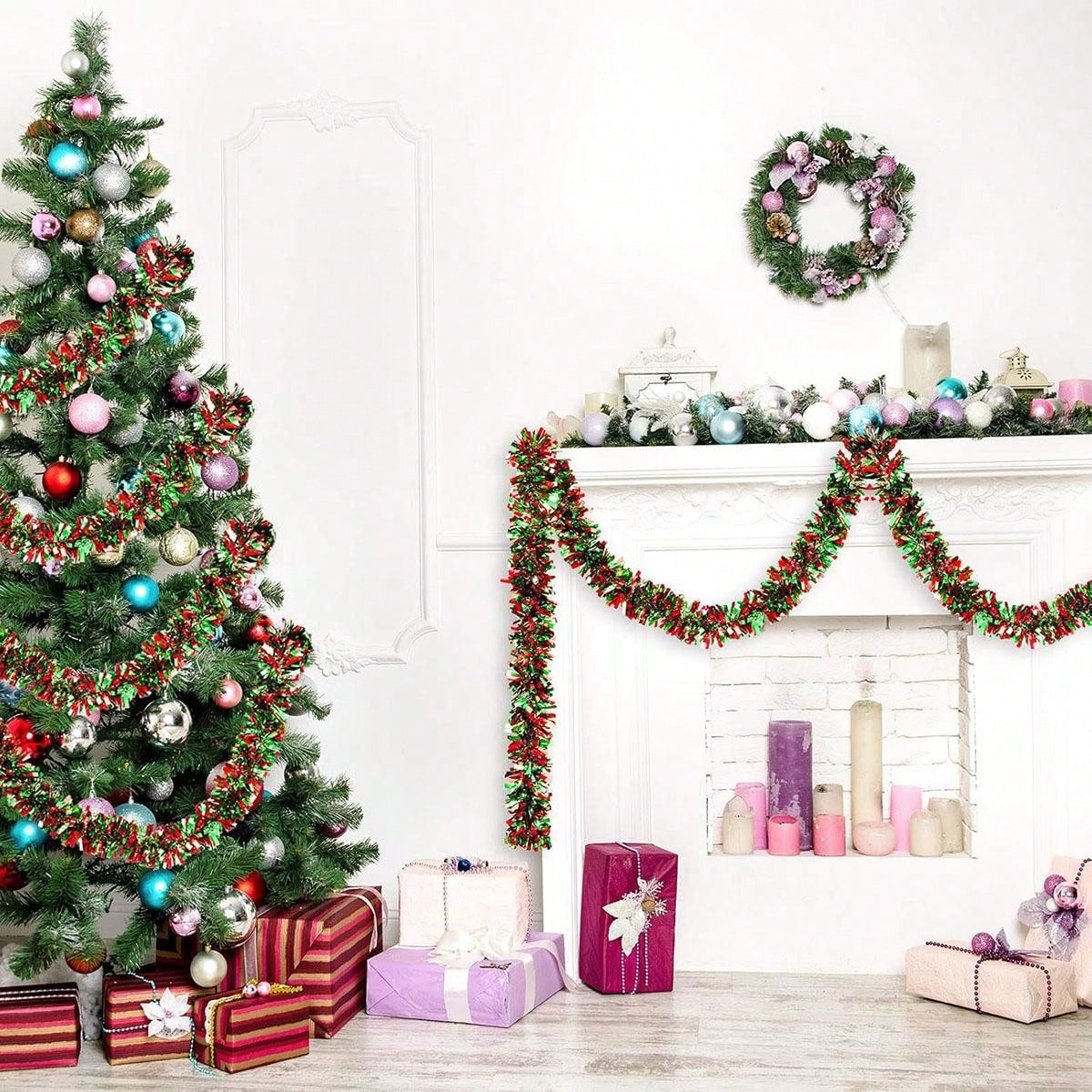 Christmas Garland Decorations  - огляд і ціна Tinsel Garland Decoration