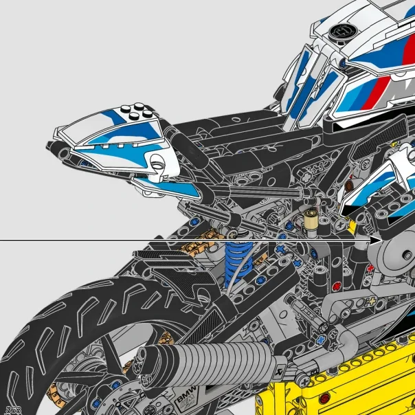 MOC Motorcycle Model Building  - огляд і ціна Lego Set Technic