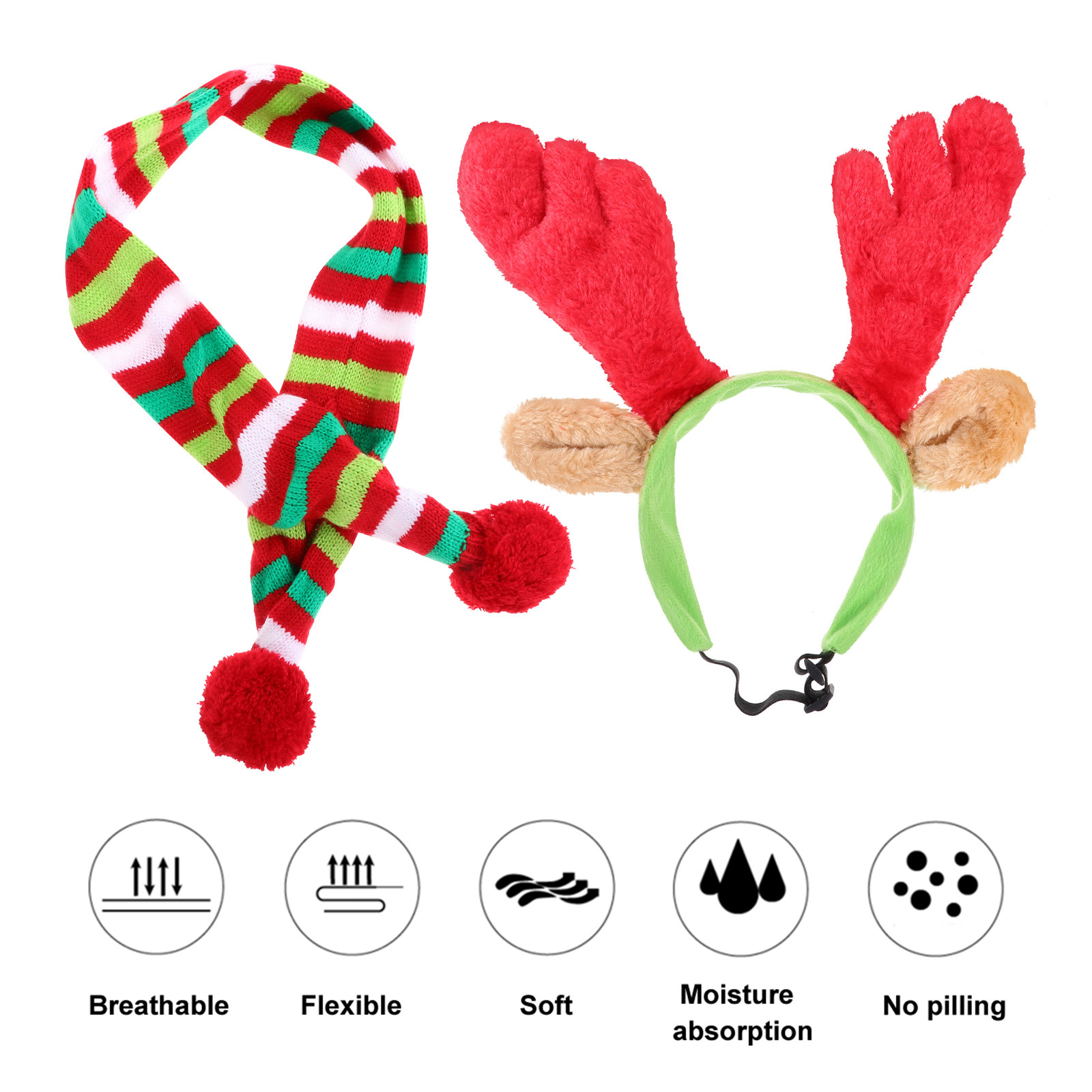 1 set Christmas Dog Pet Decora - огляд і ціна Reindeer Antlers Headband